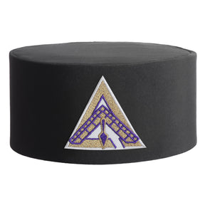 Royal & Select Masters Council Crown Cap - White & Gold Patch - Bricks Masons