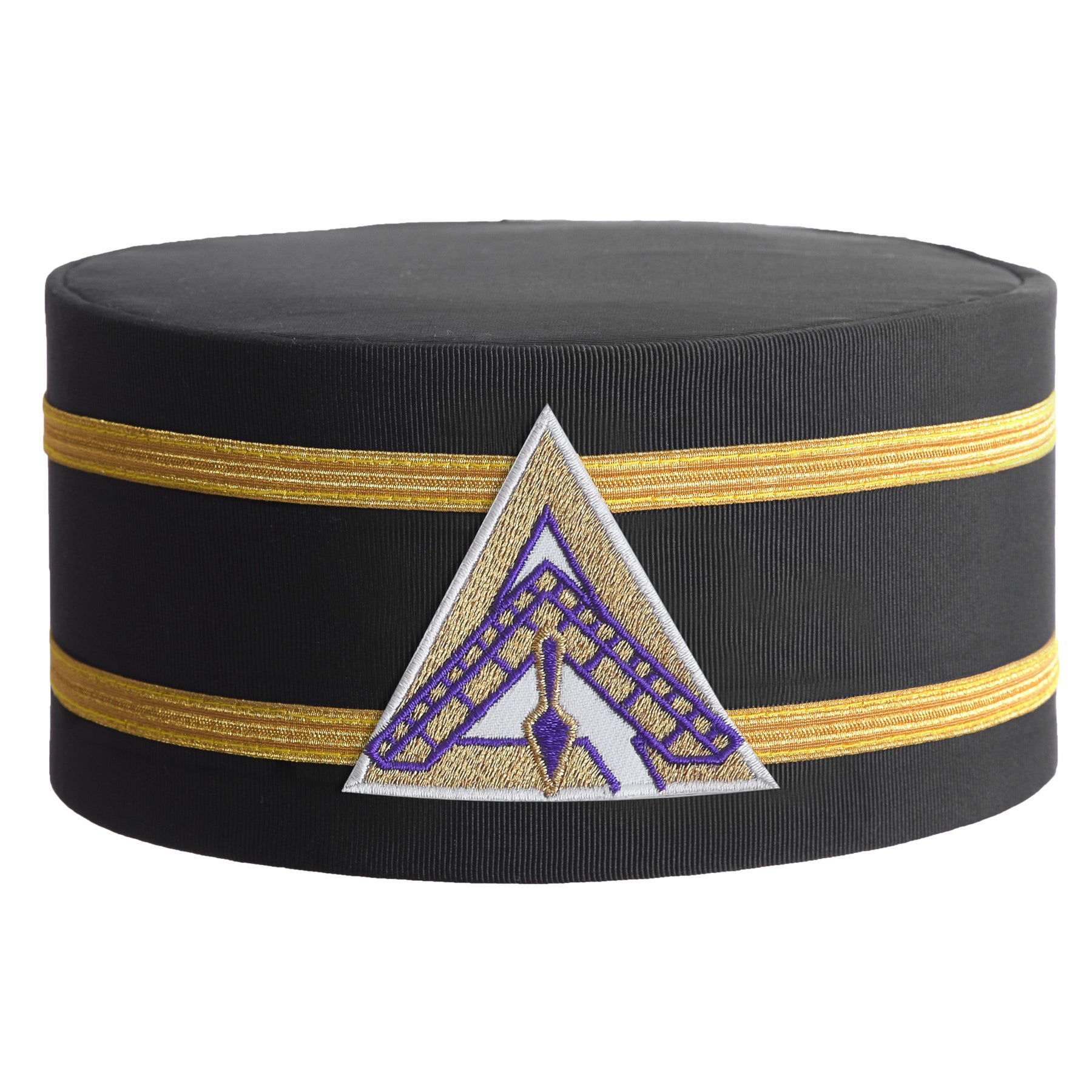 Royal & Select Masters Council Crown Cap - White Patch & Double Braid - Bricks Masons