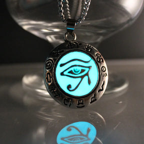 Ancient Egypt Necklace - Glowing Eye of Horus