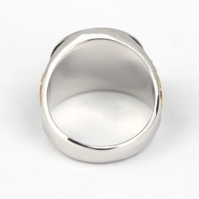 Master Mason Blue Lodge Ring - Free and Accepted Masons with S&C G Eye of Providence