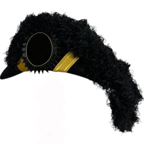 Grand Encampment Officer Knights Templar Chapeau - All Black Plumes - Bricks Masons