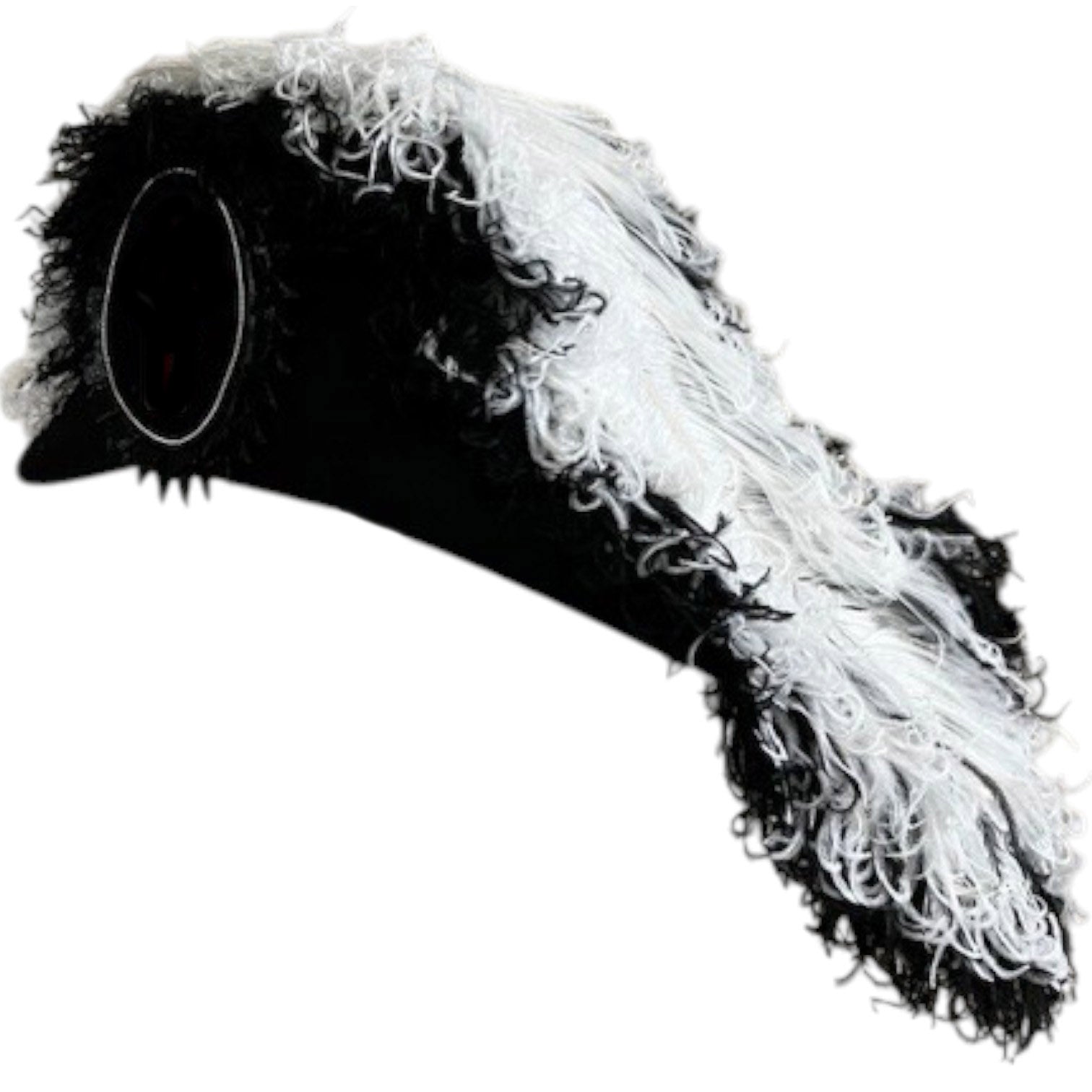 Line Officer Knights Templar Chapeau - Black Underlayer Plumes - Bricks Masons