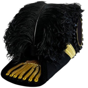 Grand Encampment Knights Templar Chapeau - All Black Plumes - Bricks Masons