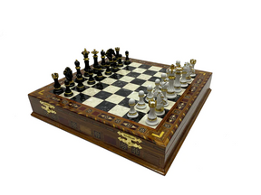 Past Master Blue Lodge California Regulation Chess Set - 15.7" (40cm) - Bricks Masons