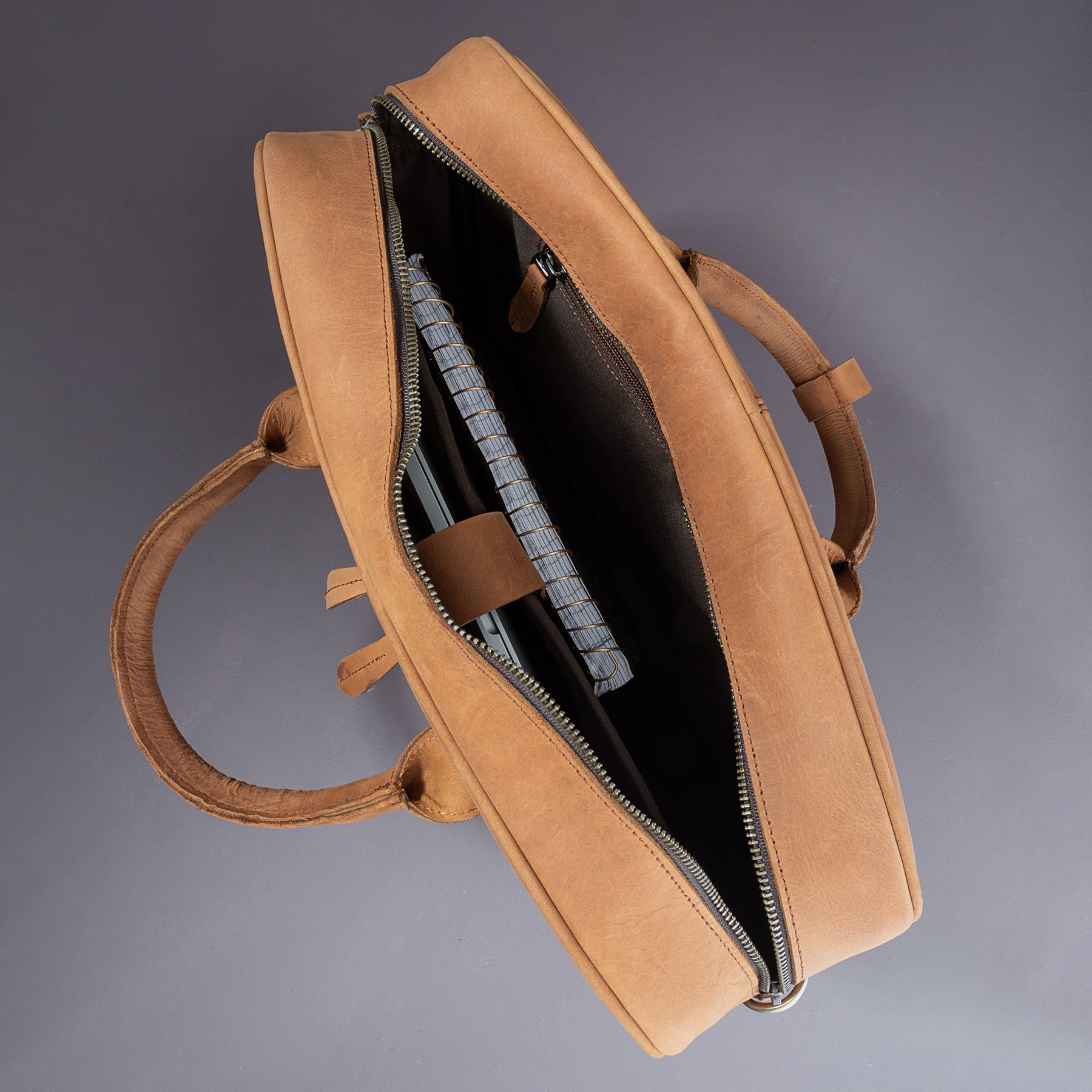 Royal Arch Chapter Briefcase - Handmade Leather - Bricks Masons