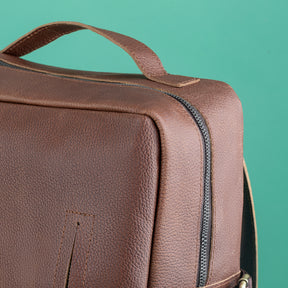 Council Backpack - Genuine Brown Leather - Bricks Masons