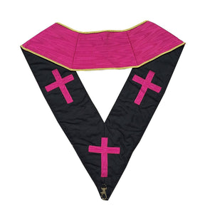 18th Degree Scottish Rite Collar - Pink Moire