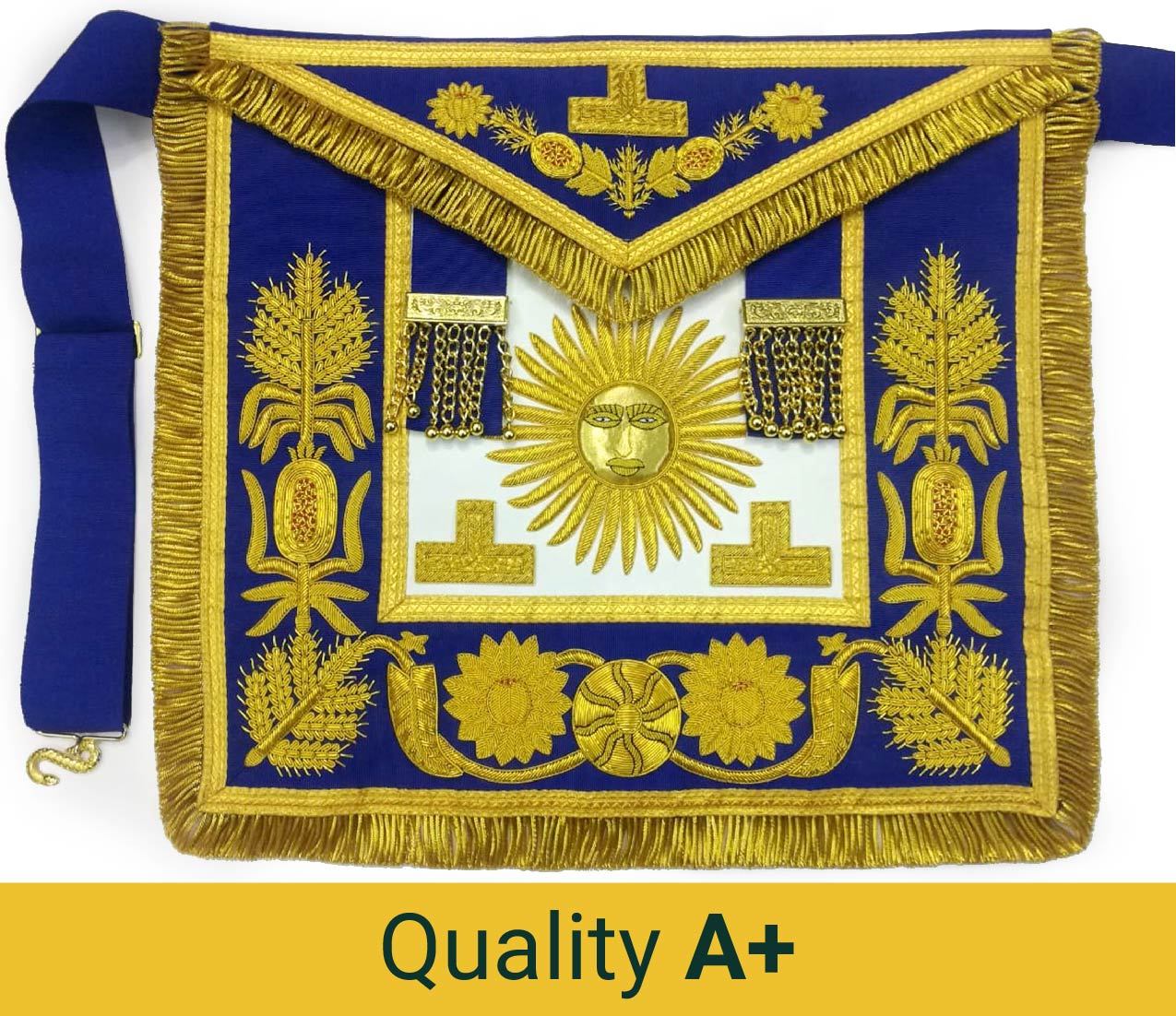 Grand Officers Blue Lodge Apron - Various Embroideries