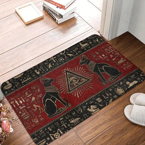 Ancient Egypt Mat - Eye Of Horus Waterproof Polyester Material - Bricks Masons