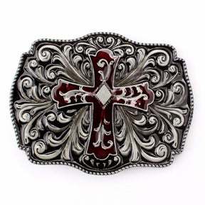 Knights Templar Commandery Belt Buckle - handmade waistband Components - Bricks Masons