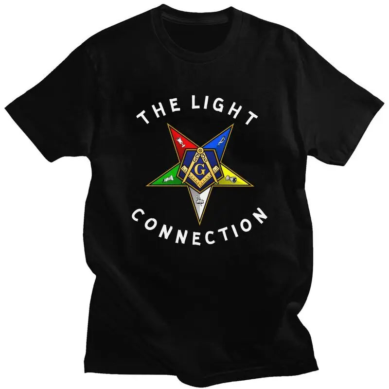 Worthy Patron OES T-Shirt - Men’s Short Sleeve Cotton Various Colors - Bricks Masons