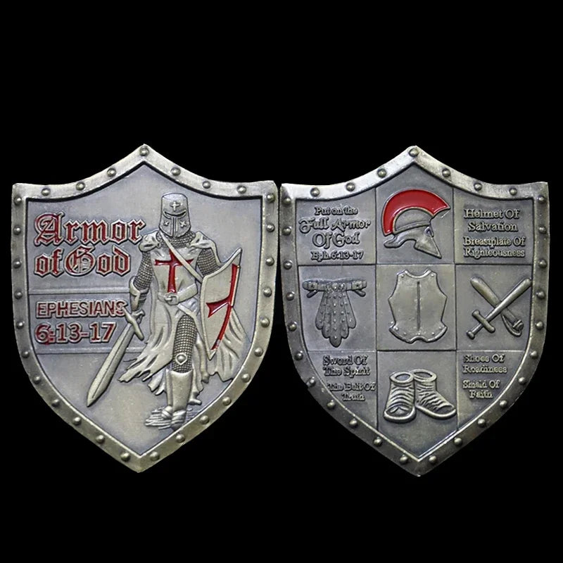 Knights Templar Commandery Coin - Silver Plated - Bricks Masons