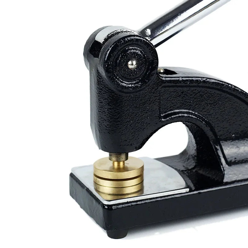 Grotto M.O.V.P.E.R.  Long Reach Seal Press - Heavy Embossed Stamp Black Color Customizable - Bricks Masons