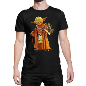 Master Mason Blue Lodge T-shirt - 100% Cotton Short Sleeve Yoda Design