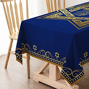 Ancient Israel Tablecloth - Hanukkah Rectangle - Bricks Masons