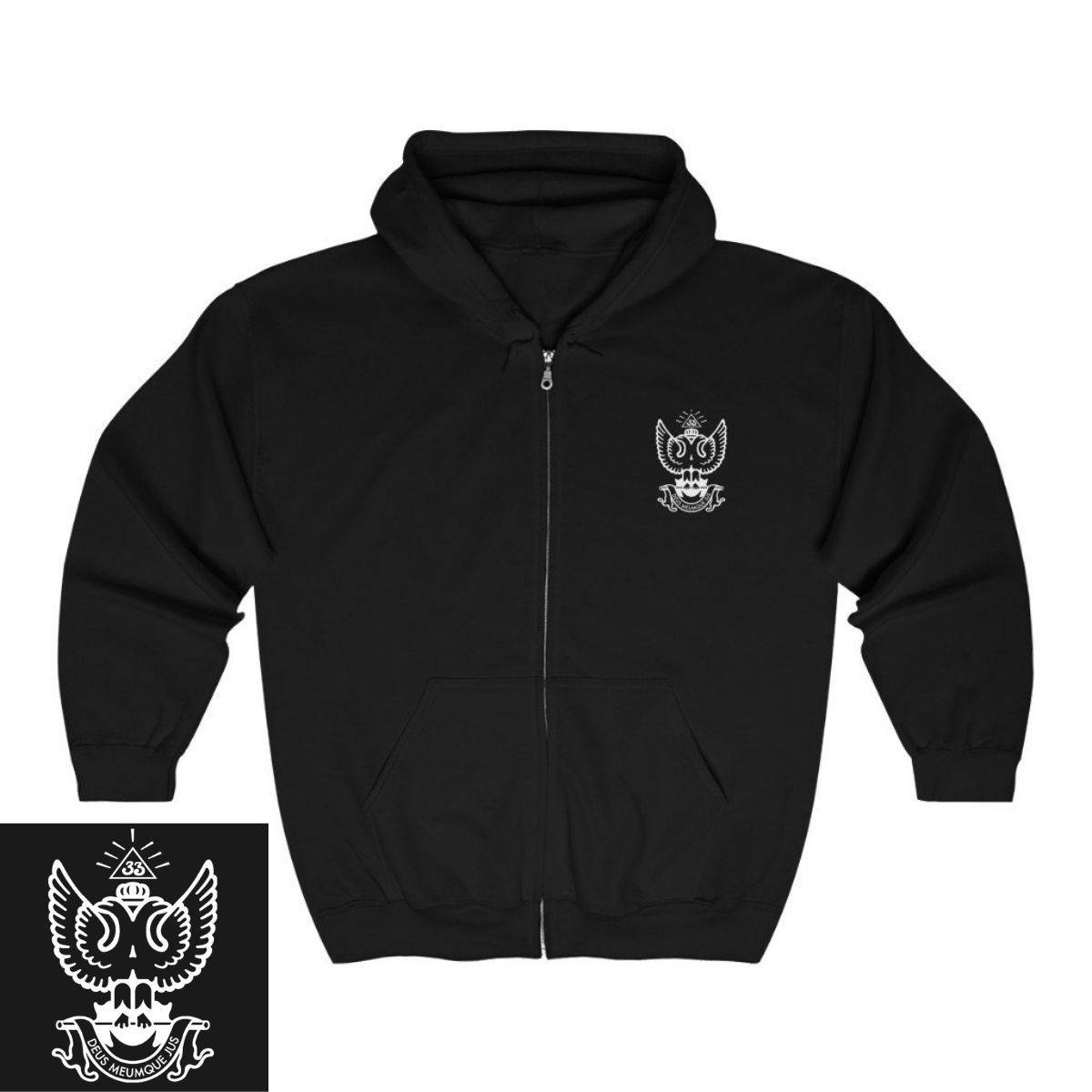 33rd Degree Scottish Rite Hoodie - Wings Up Various Colors