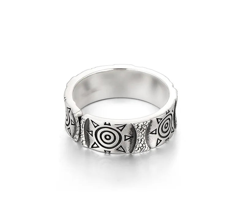 Ancient Egypt Ring - Pharaoh Guardian God Eye of Horus Opening Adjustable - Bricks Masons