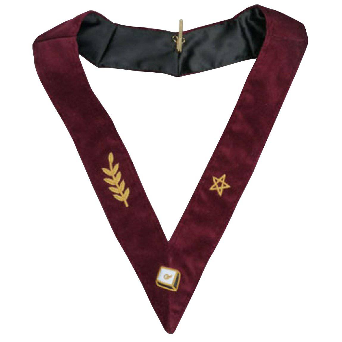 14th Degree Scottish Rite Collarette - Perfect Elu Maroon