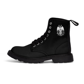 32nd Degree Scottish Rite Boot - Wings Down Black Canvas