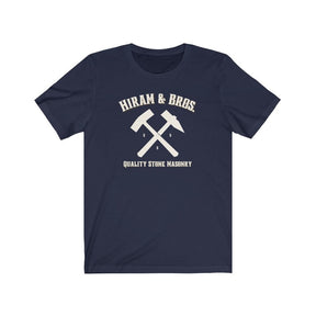 Masonic T-Shirt - Hiram & Bros Various Colors - Bricks Masons