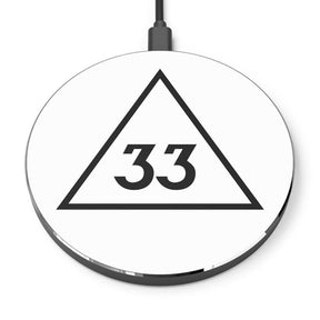 33rd Degree Scottish Rite Wireless Charger - Black & White