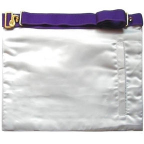 Entered Apprentice Memphis Misraim Apron - White - Bricks Masons