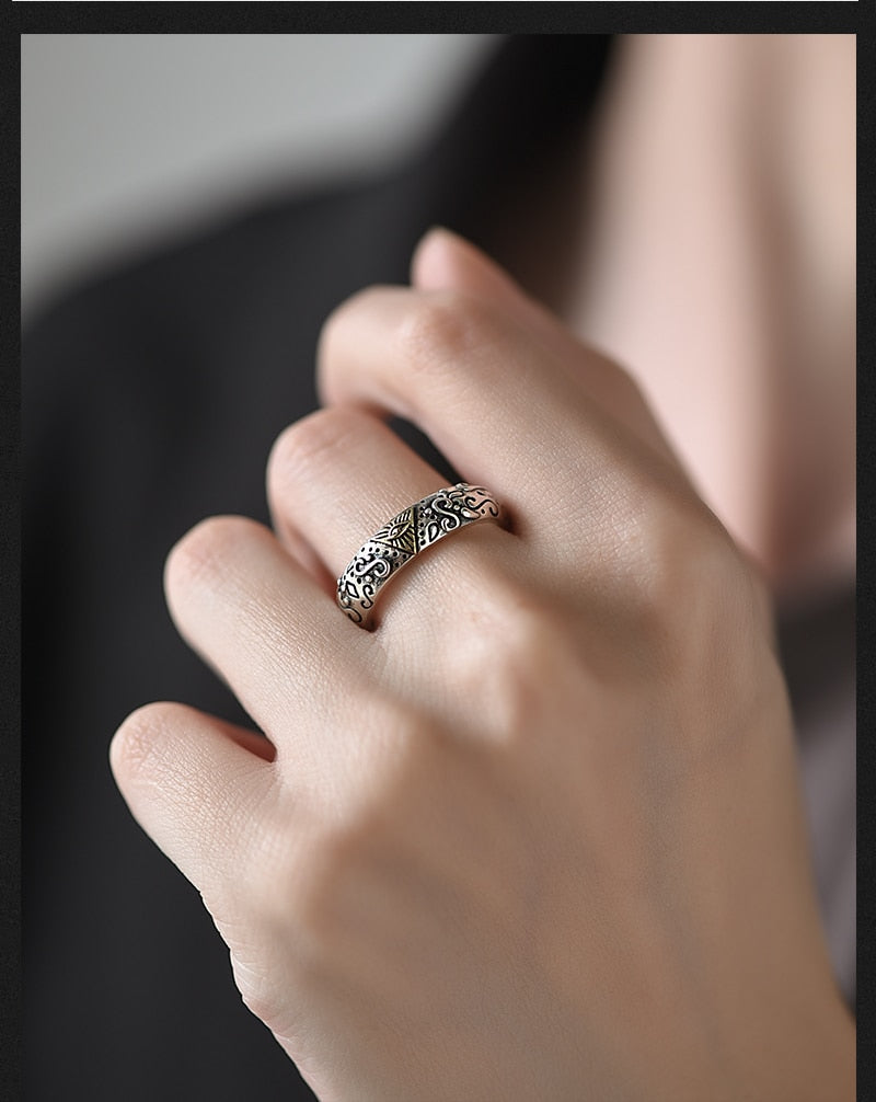 Eye Of Providence Ring - Adjustable 925 Sterling Silver - Bricks Masons