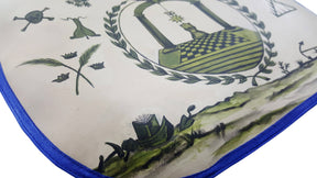 Hand-Painted Apron - History Edition: Masonic Apron of Meriwether Lewis Circa 1800 - Bricks Masons