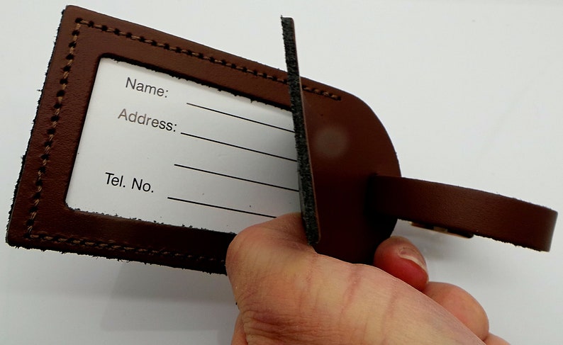 Master Mason Blue Lodge Luggage Tag - Leather Engraved & Gold Emblem - Bricks Masons