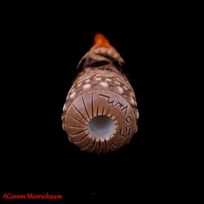 Master Mason Blue Lodge Cigarette Holder - Meerschaum & Natural Wax with Fitter Case - Bricks Masons