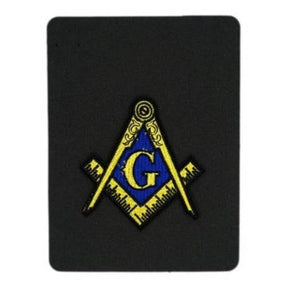 Master Mason Blue Lodge Patch - Square & Compass G Embroidered