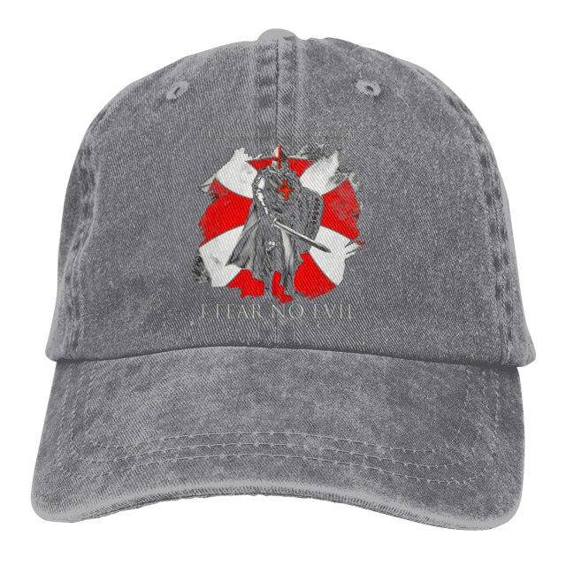 Knights Templar Baseball Cap - (I FEAR NO EVIL) - Bricks Masons