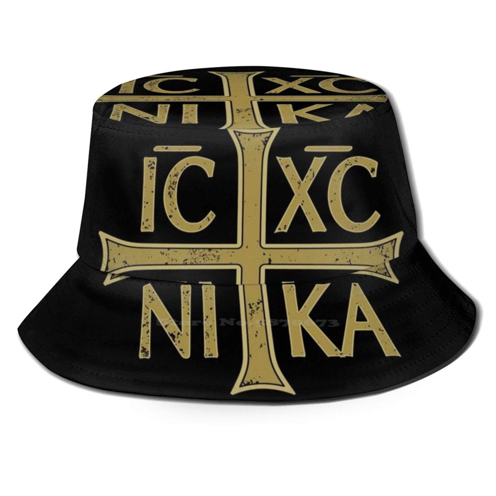 Knights Templar Bucket Hat - IC XC NI KA Cross - Bricks Masons