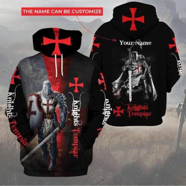 Knights Templar Hoodie - Casual Jesus Guard , Sweatshirts & Zipper - Bricks Masons