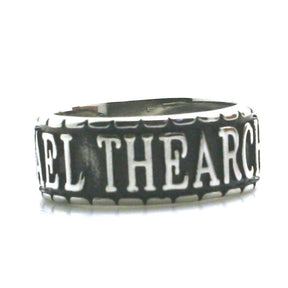 Knights Templar Ring - St. Michael The Archangel Pray For Us Silver - Bricks Masons