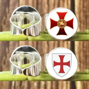 Knights Templar Ring - Vintage with Red Cross Crusader (Multiple variants) - Bricks Masons