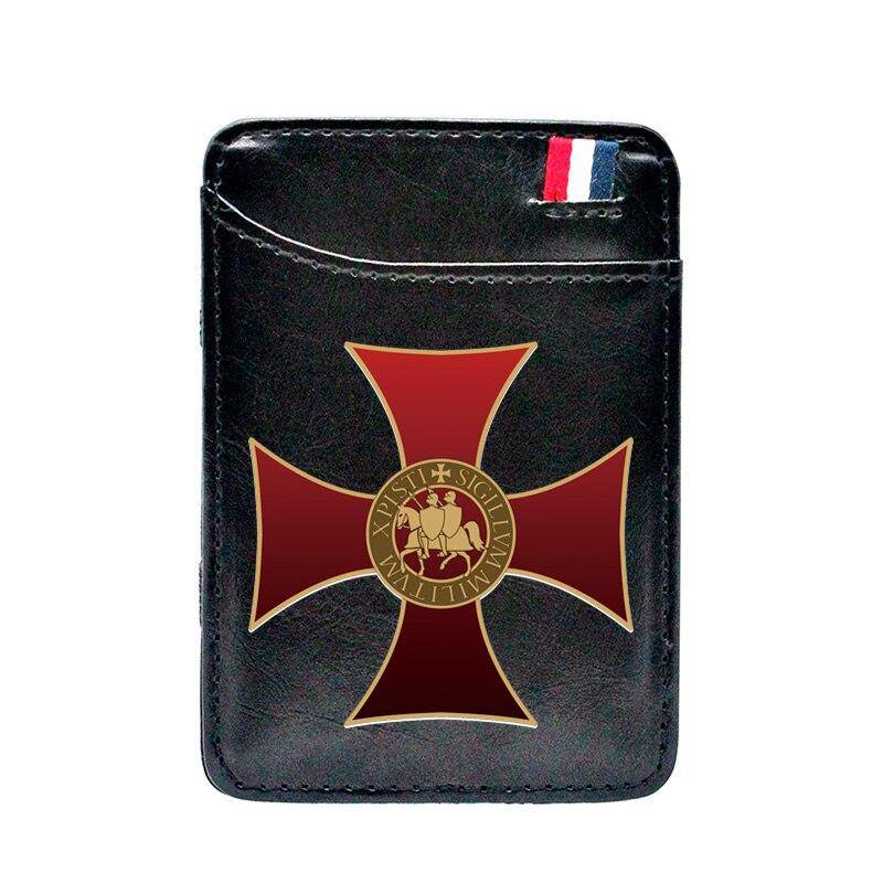 Knights Templar Wallet - Black & Brown - Bricks Masons