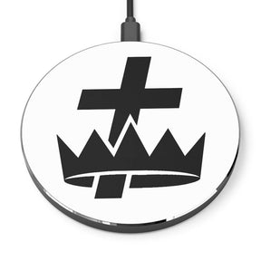 Knights Templar Wireless Charger - Black & White - Bricks Masons