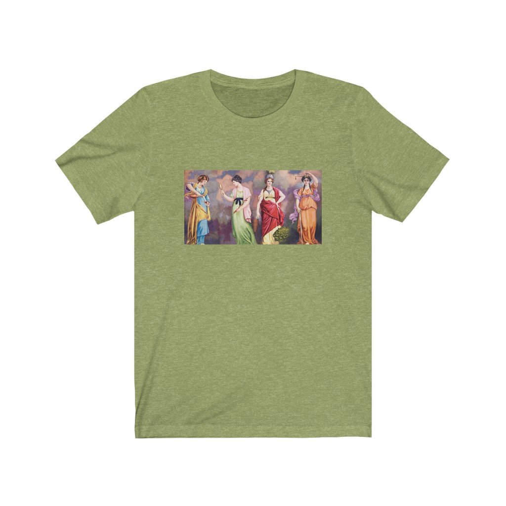 Masonic T-Shirt - Four Cardinal Virtues - Bricks Masons