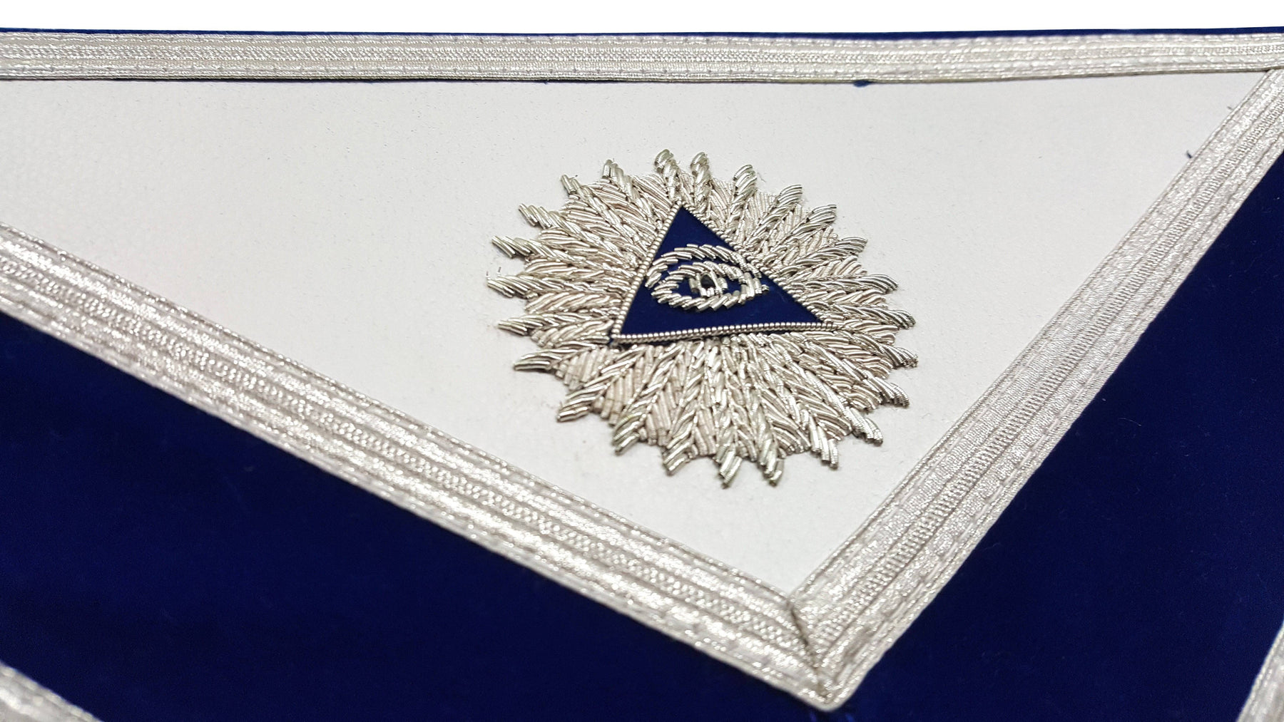 Master Mason Blue Lodge Apron - Royal Blue Velvet - Bricks Masons