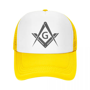 Master Mason Blue Lodge Baseball Cap - Square and Compass with G Adjustable (Various Colors) - Bricks Masons