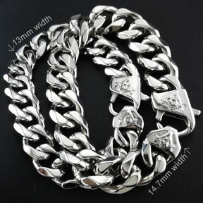 Master Mason Blue Lodge Bracelet - Cuban Link Plated Black/Gold/Silver - Bricks Masons