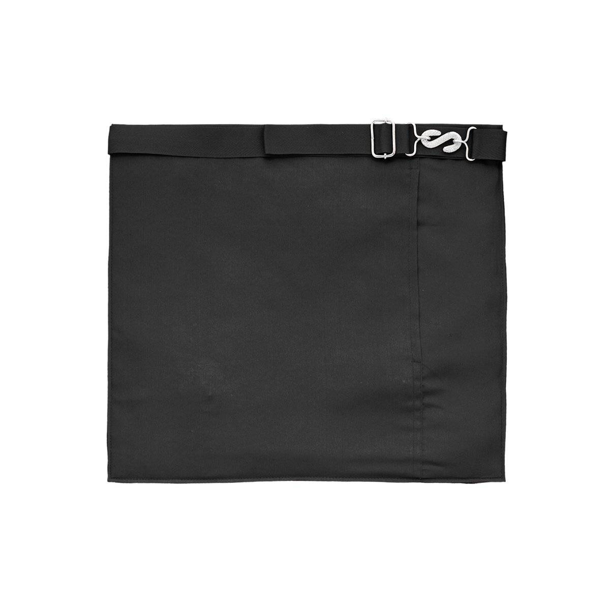 Master Mason Blue Lodge Funeral Apron - Hand Embroidered Square & Compass G - Bricks Masons