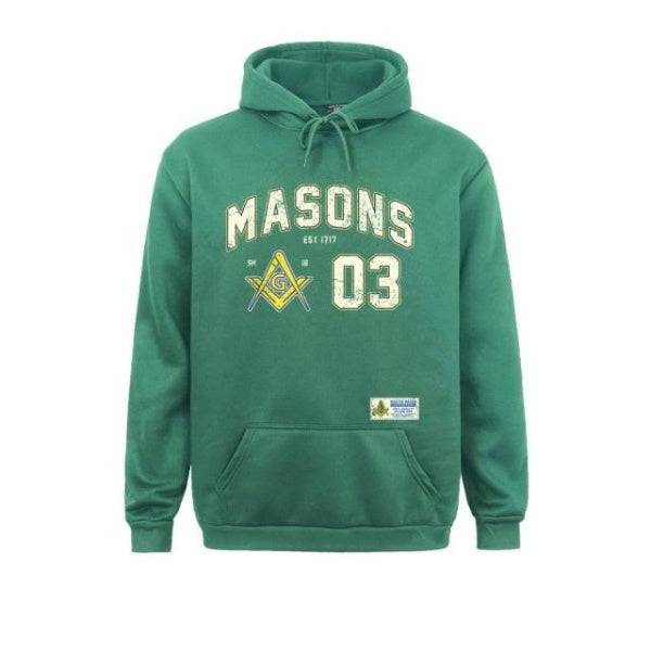 Master Mason Blue Lodge Hoodie - Sports Jersey 03 Square and Compass G - Bricks Masons