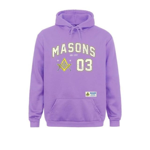 Master Mason Blue Lodge Hoodie - Sports Jersey 03 Square and Compass G - Bricks Masons