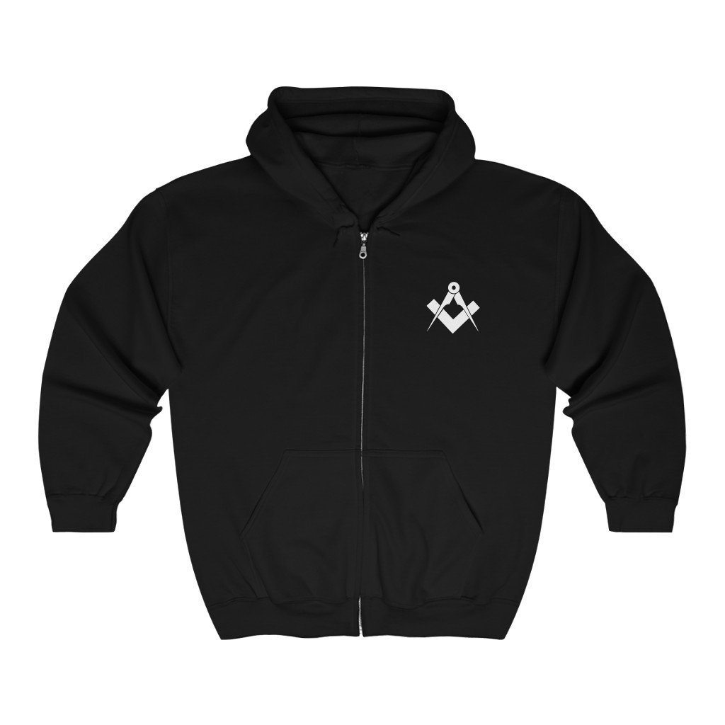 Master Mason Blue Lodge Hoodie - Square & Compass Classic Fit - Bricks Masons