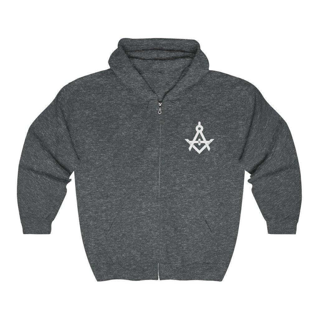 Master Mason Blue Lodge Hoodie - Various Colors Square & Compass G - Bricks Masons