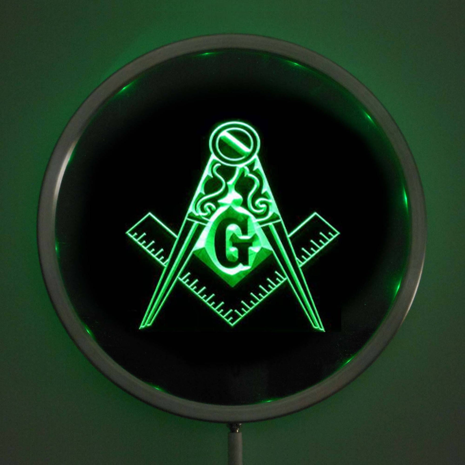 Master Mason Blue Lodge LED Sign - MultiColor - Bricks Masons