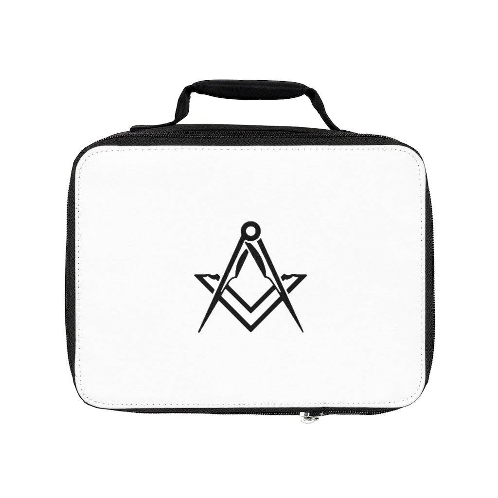 Master Mason Blue Lodge Lunch Bag - Black & White - Bricks Masons