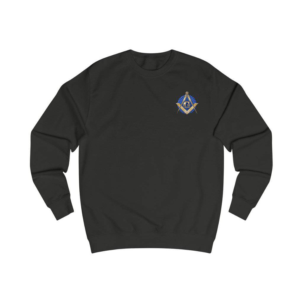 Master Mason Blue Lodge Sweatshirt - Golden Square & Compass - Bricks Masons